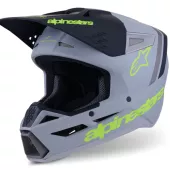 Alpinestars SM3 Radium grey/black/yellow matt helmet vel. S