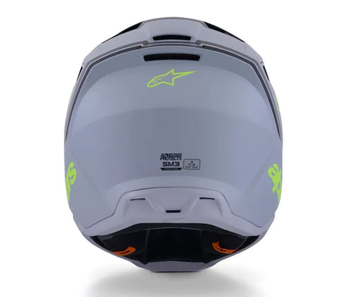 Alpinestars SM3 Radium grey/black/yellow matt helmet vel. S