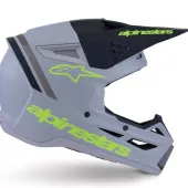 Alpinestars SM3 Radium grey/black/yellow matt helmet vel. S