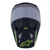 Alpinestars SM3 Radium grey/black/yellow matt helmet vel. S