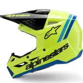 Alpinestars SM3 Youth Radium yellow/black/blue glossy helmet vel. YS