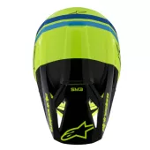 Alpinestars SM3 Youth Radium yellow/black/blue glossy helmet vel. YS