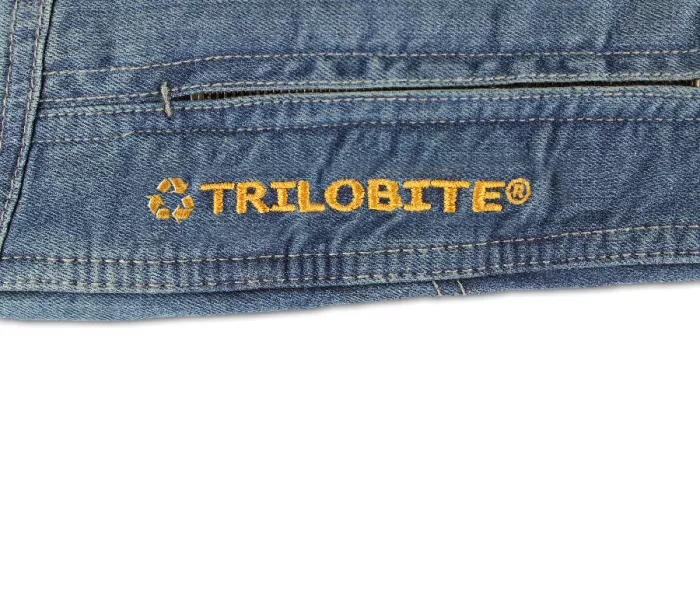 Damskie jeansy motocyklowe Kevlar Trilobite Parado Recycled niebieskie rozmiar 26