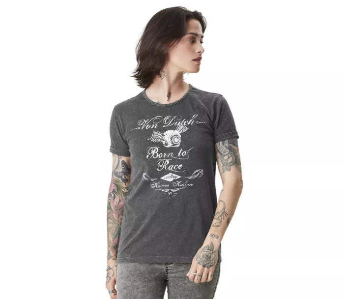 Koszulka damska Von Dutch Ride grey