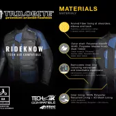 Kurtka motocyklowa Trilobite Rideknow Tech-Air czarno/żółta
