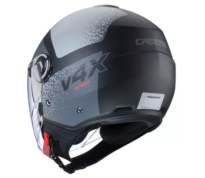 Otvorená helma Caberg Riviera V4X Alpha matt black/anthracite/grey