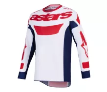 Koszulka MX Alpinestars Racer Riway white/blue/red