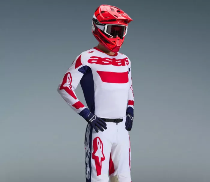 Alpinestars Racer Riway white/blue/red vel. 2XL