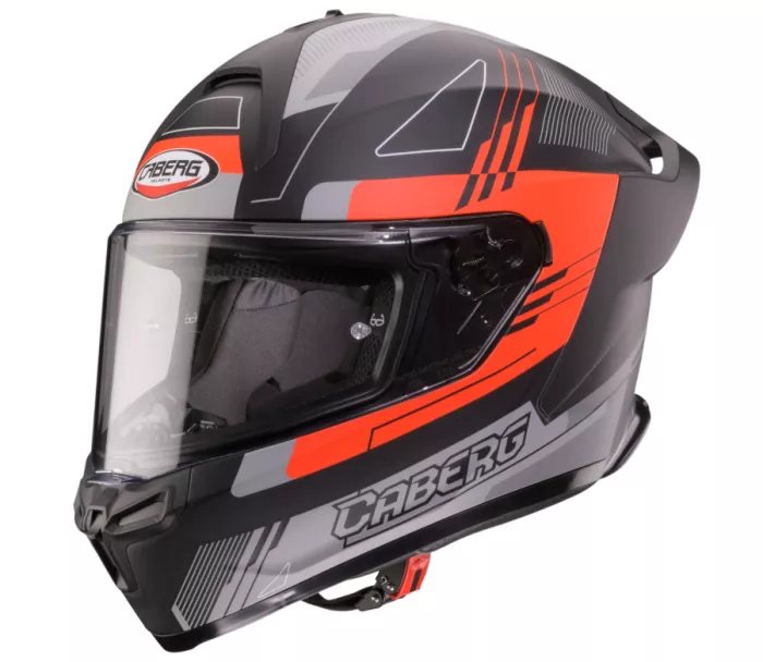 Integralny kask Caberg Roxter Colt matt black/red fluo/grey
