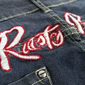 Rusty Pistons RPTRW11 Różowo niebieskie jeansy damskie