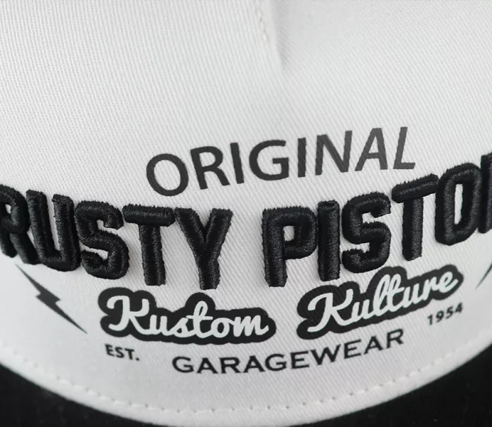 Rusty Pistons RPTC11 Trader czarno-biała czapka