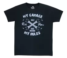 T-shirt Rusty Pistons RPTSM61 Garage czarny