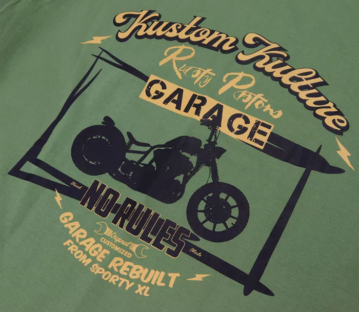 Tričko Rusty Pistons RPTSM64 No Rules green vel. S