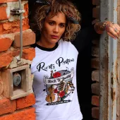 T-shirt damski Rusty Pistons RPTSW44 Nocatee biało/czarny