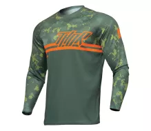 Dziecięca koszulka motocrossowa Thor Sector Digi Forest dres green/camo, rozmiar M