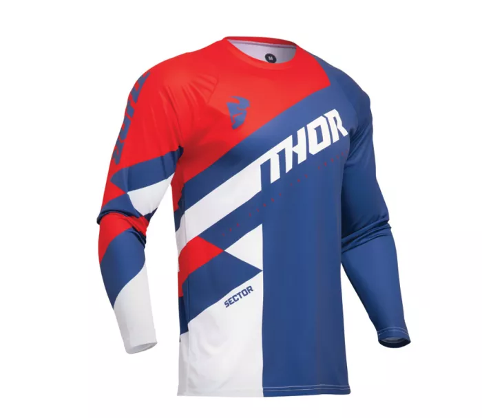 Koszulka motocrossowa Koszulka Thor Sector navy/red, rozmiar XL