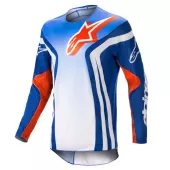 Koszulka motocrossowa Alpinestars Racer Semi niebieska/pomarańczowa
