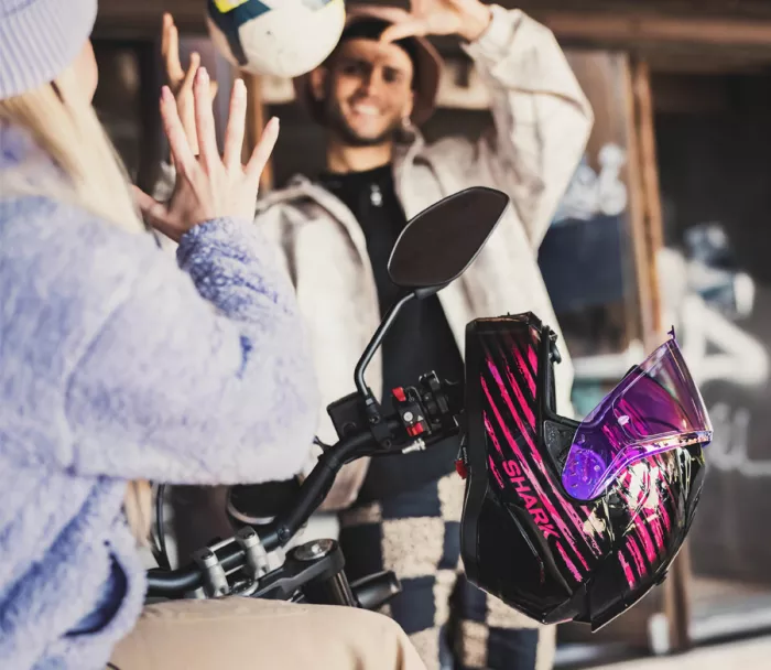 Kask motocyklowy Shark KVV RIDILL 2 ASSYA Black Violet