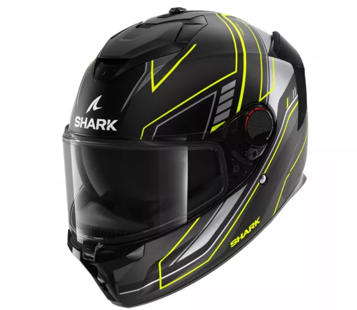 Kask motocyklowy Shark HE1316E KYA SPARTAN GT PRO TORYAN Mat Czarny Żółty Antracyt rozmiar S