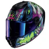 Shark KGV SPARTAN RS SHAYTAN Black Green Violet vel. S