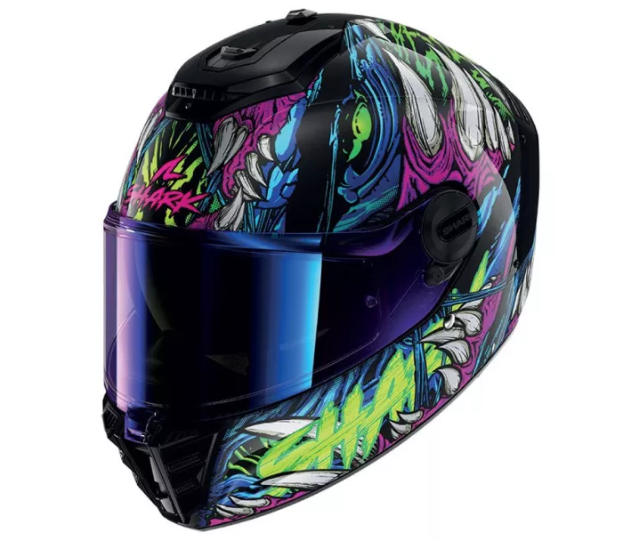 Shark KGV SPARTAN RS SHAYTAN Black Green Violet vel. S