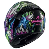 Shark KGV SPARTAN RS SHAYTAN Black Green Violet vel. S