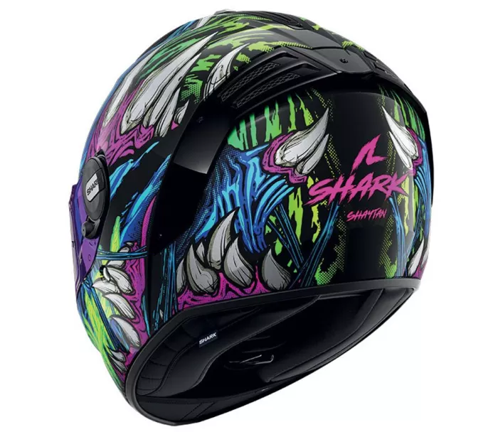 Shark KGV SPARTAN RS SHAYTAN Black Green Violet vel. S