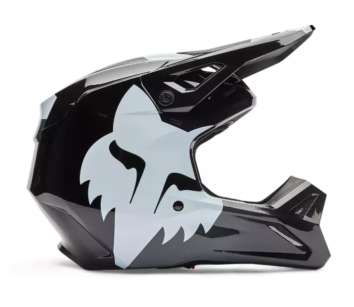 Fox 36387-001 Yth V1 Shield Helmet, Black vel. YL