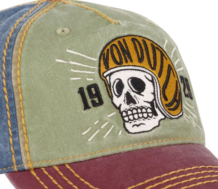 Czapka Von Dutch Baseball Retro Skull