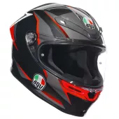 Kask motocyklowy AGV K6S SLASHCUT BLACK/GREY/RED