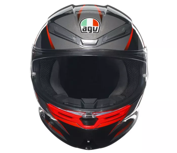 Kask motocyklowy AGV K6S SLASHCUT BLACK/GREY/RED