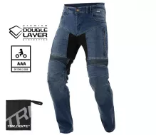 Jeansy męskie Trilobite Parado doublelayer AAA slim fit men jeans blue level 2