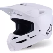 Alpinestars SM3 Solid white glossy helmet vel. L