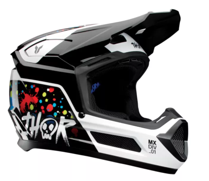 Kask motocrossowy dla dzieci Thor Fleet Splat black