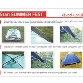 Namiot jednowarstwowy dla 2 osób Yate SUMMER FEST