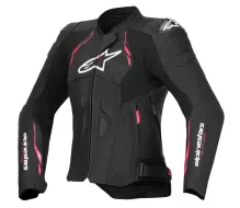 Kurtka skórzana damska Alpinestars Stella Dusk black/diva pink/white