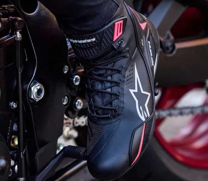 Buty damskie 2026 Alpinestars Stella Faster-4 Drystar black/grey/coral fluo