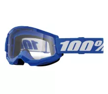 Gogle motocrossowe dla dzieci 100% strata2 blue goggle clear lens