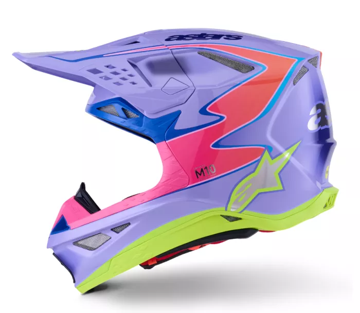 Kask motocrossowy Alpinestars Superetch M10 Jett Lawrence R01 purple/pink/yellow