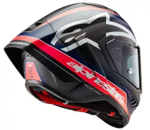Alpinestars Supertech R10 Team black/carbon red fluo/dark blue matt helmet vel. S
