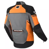 Męska kurtka motocyklowa Macna Synchrone Night Eye grey/orange/black