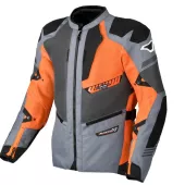 Męska kurtka motocyklowa Macna Synchrone Night Eye grey/orange/black