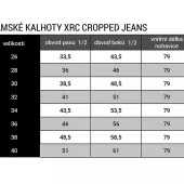 Damskie jeansy moto XRC Cropped jeans damskie niebieskie