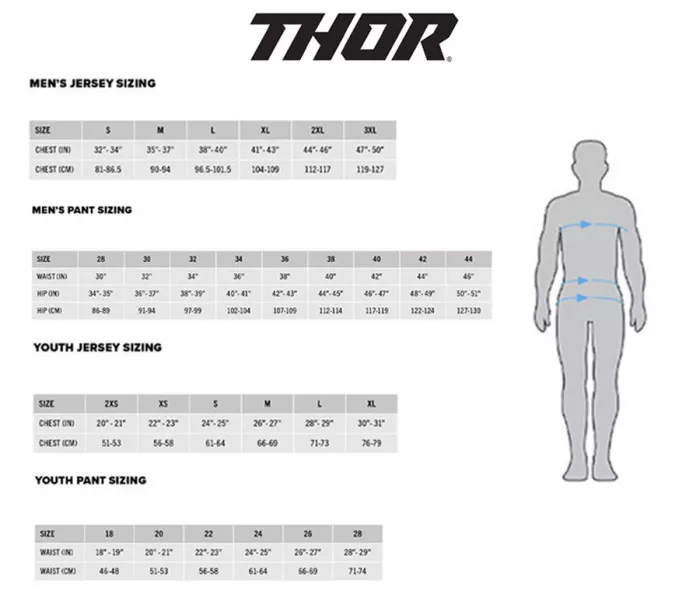 Thor 2910 - 8451 Ridemode Menace pánský dres blue vel.L