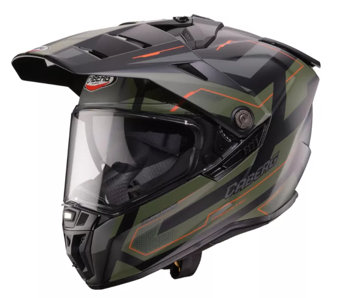 Caberg Tanami Ranger matt black/military green/orange vel.S