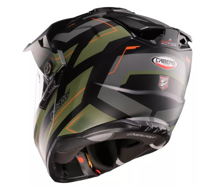 Caberg Tanami Ranger matt black/military green/orange vel.S