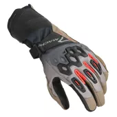 Rękawice motocyklowe Macna Tanamax taupe/black/red