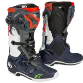 Buty crossowe Alpinestars Tech 10 szaro/niebieski/czerwony