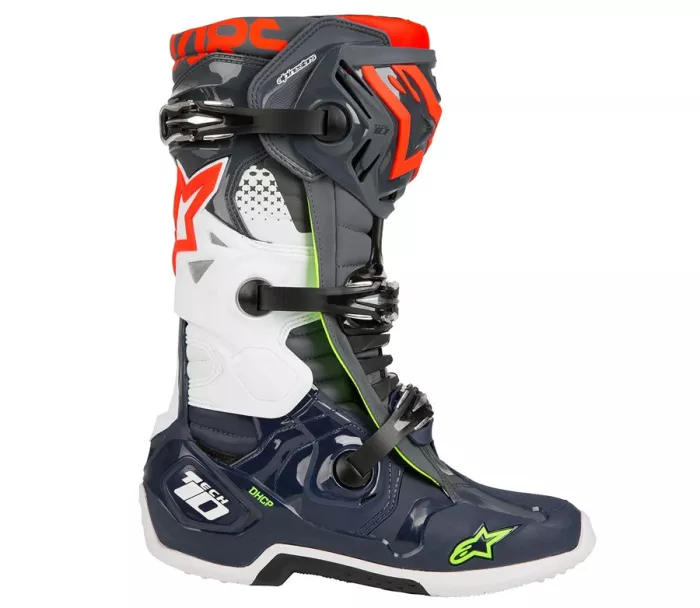 Buty crossowe Alpinestars Tech 10 szaro/niebieski/czerwony