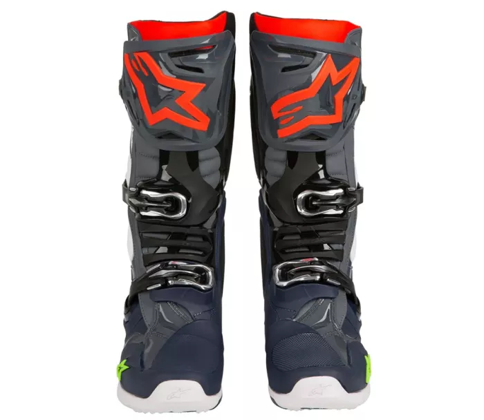 Buty crossowe Alpinestars Tech 10 szaro/niebieski/czerwony